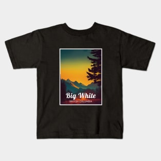 Big White British Columbia Canada ski Kids T-Shirt